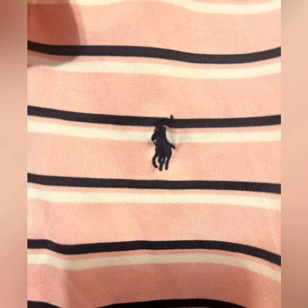 Ralph Lauren Toddler  Pink  Blue Striped Polo Shirt Size 3-3T NWOT - Picture 3 of 6